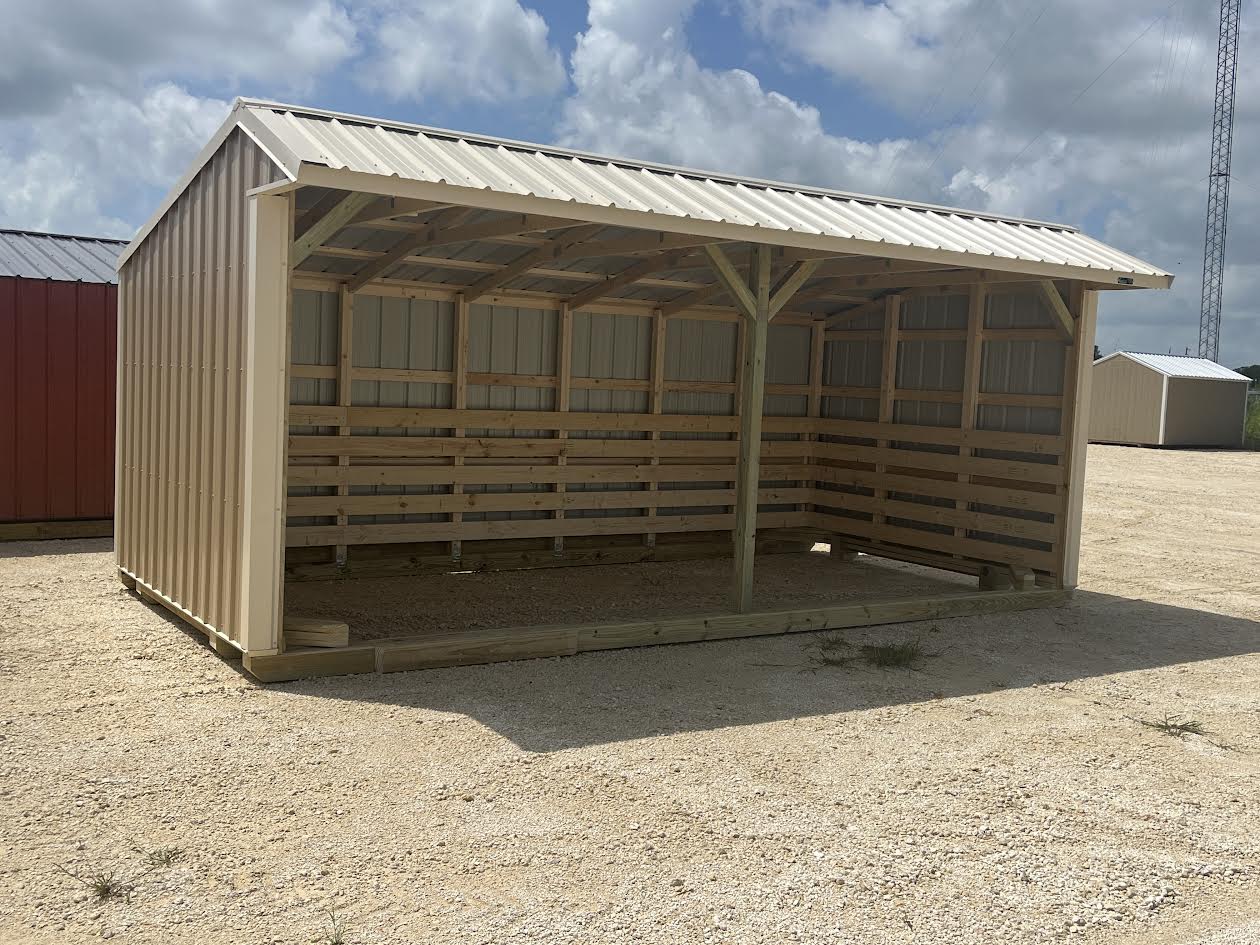 10x20 Metal Run-in Shed #6788