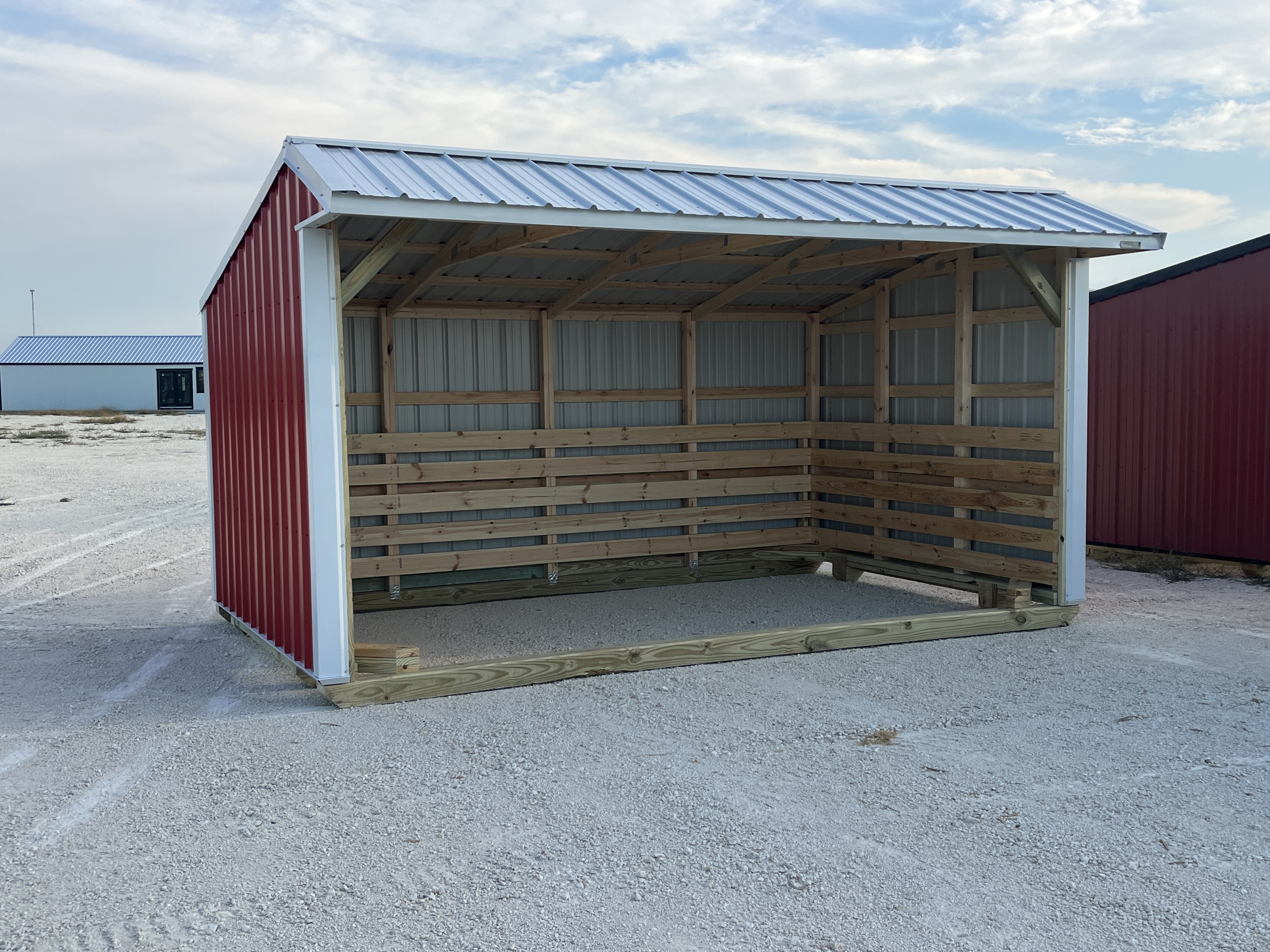 10x16 Metal Run-in Shed #6918