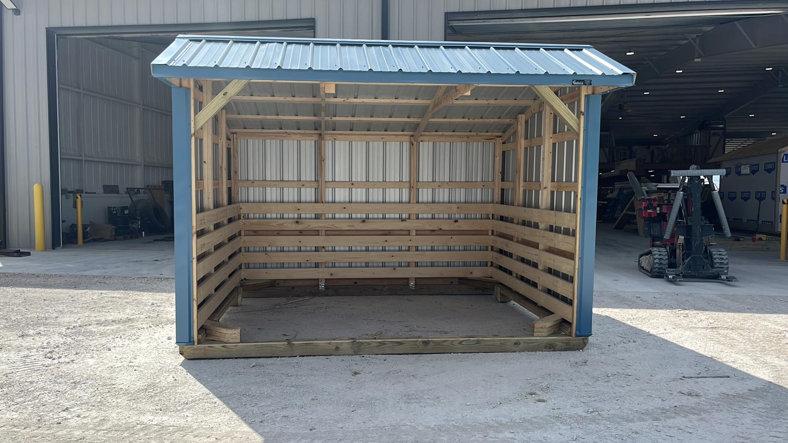 10x12 Metal Run-in Shed #7156