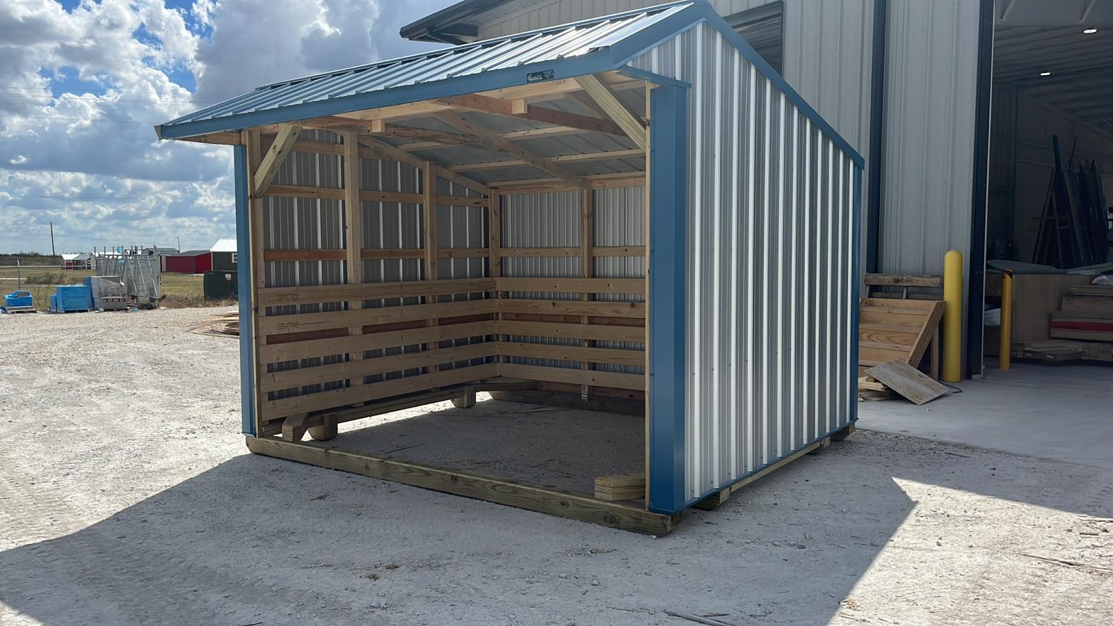 10x12 Metal Run-in Shed #7156