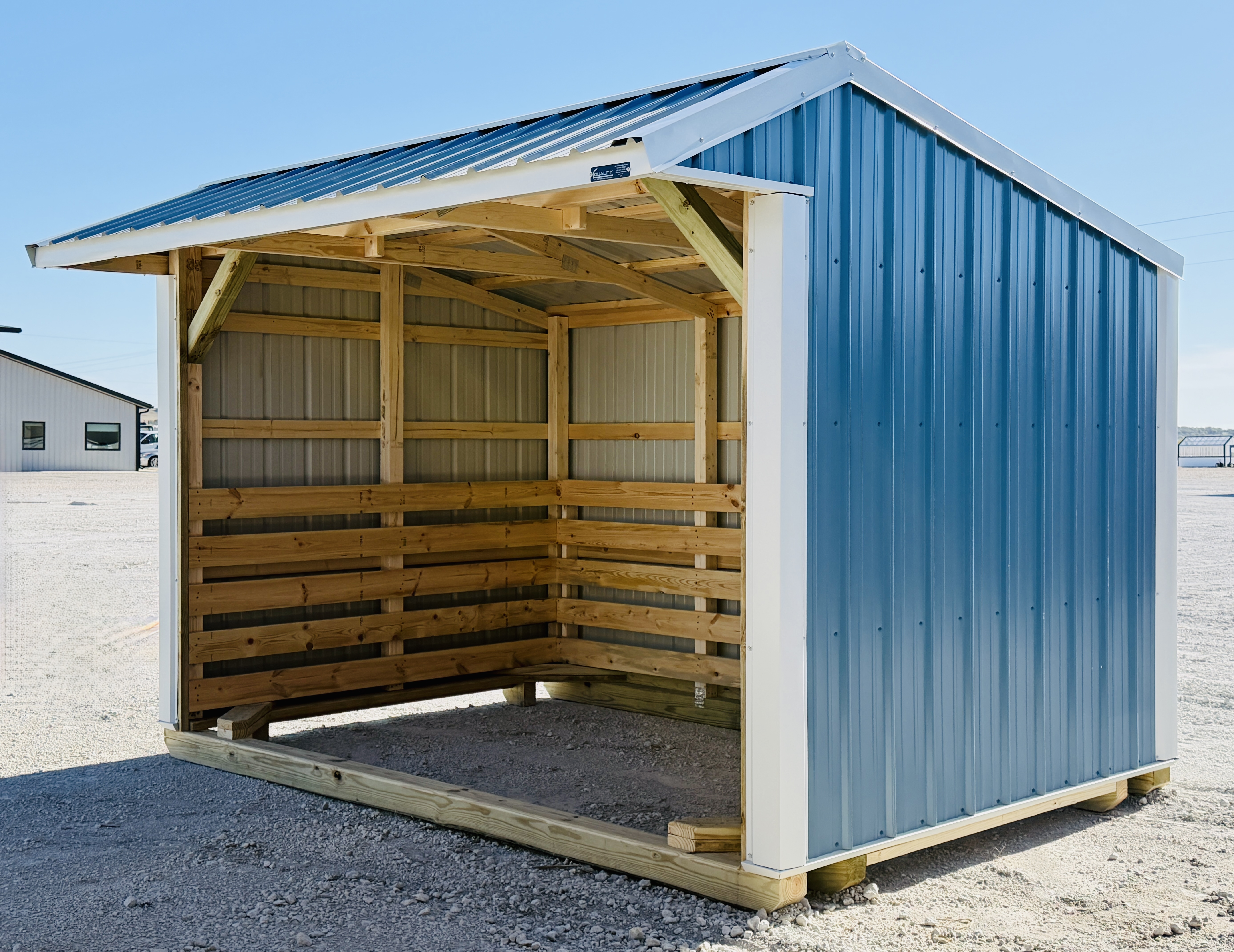 8x12 Metal Run-in Shed #7261