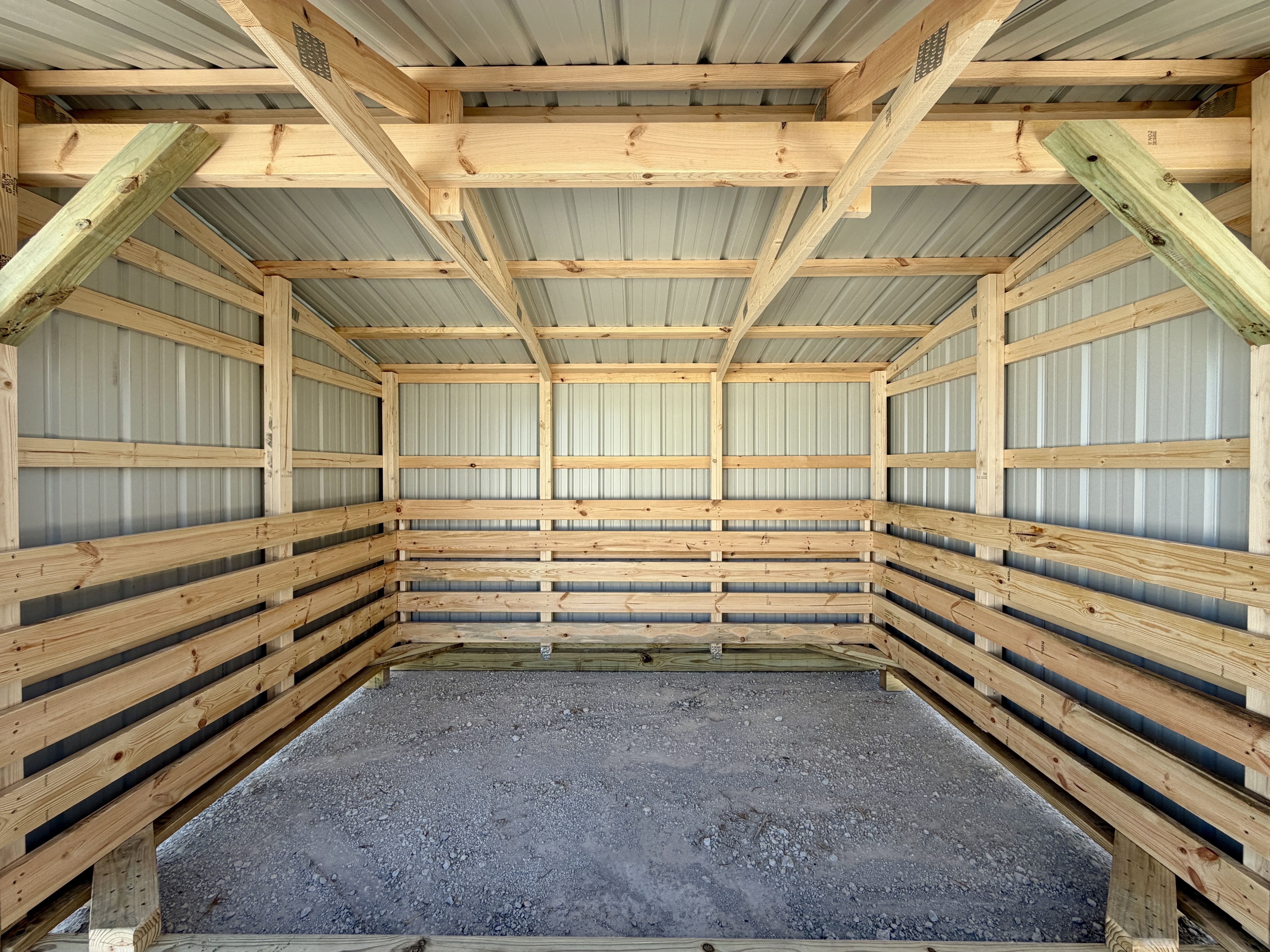 8x12 Metal Run-in Shed #7261