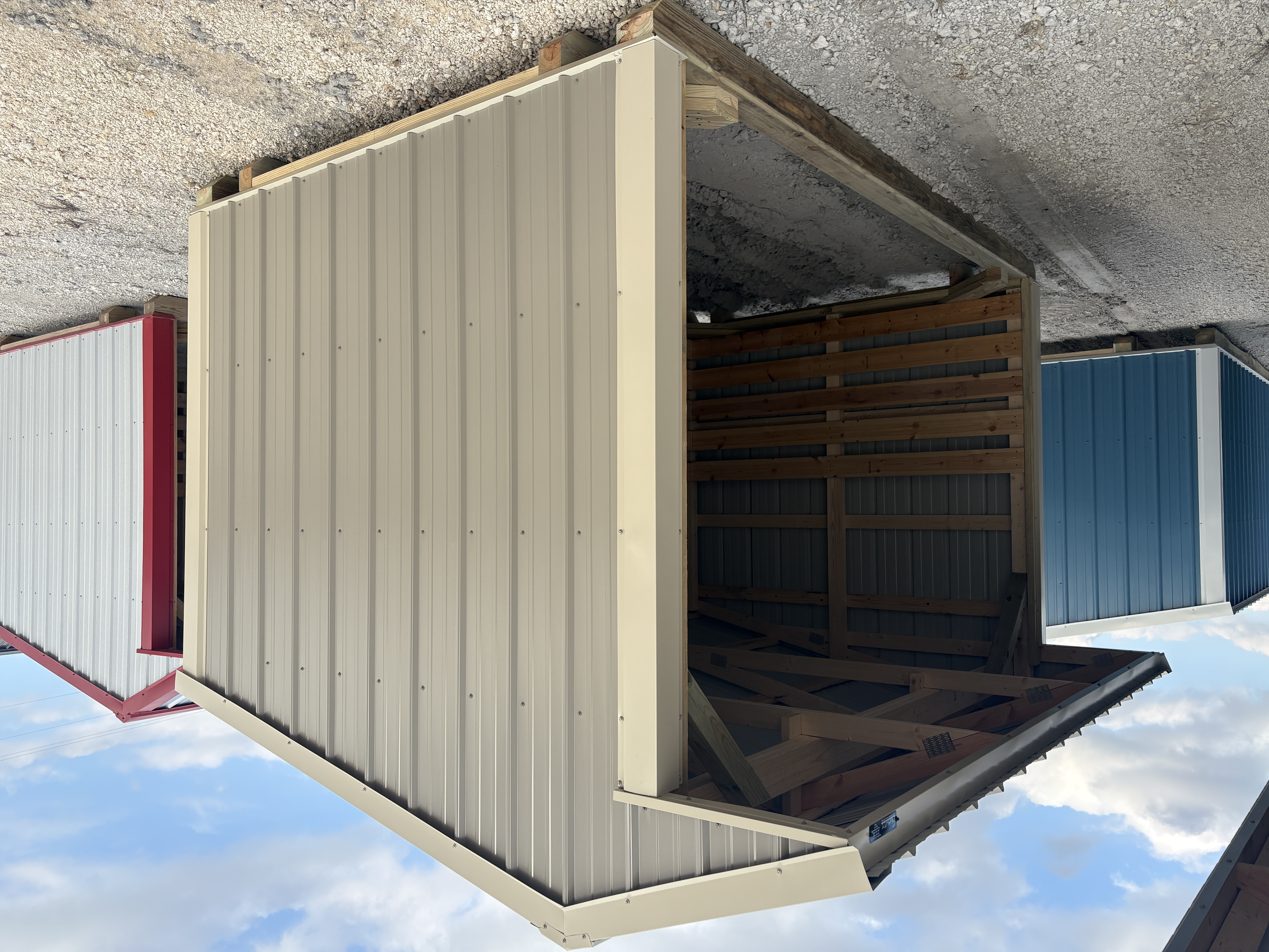 8x12 Metal Run-In Shed #7262