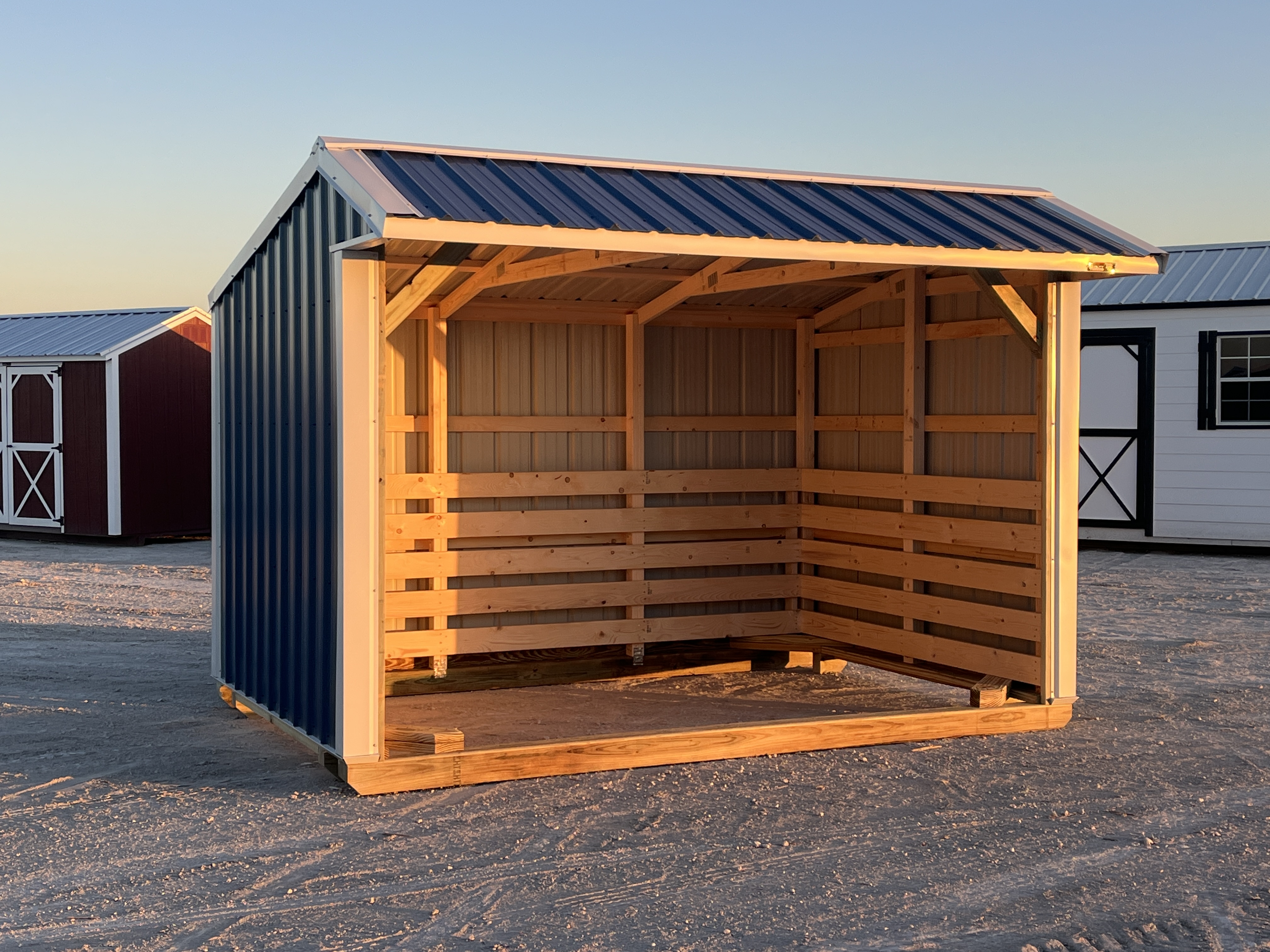 8x12 Metal Run-in Shed #7471