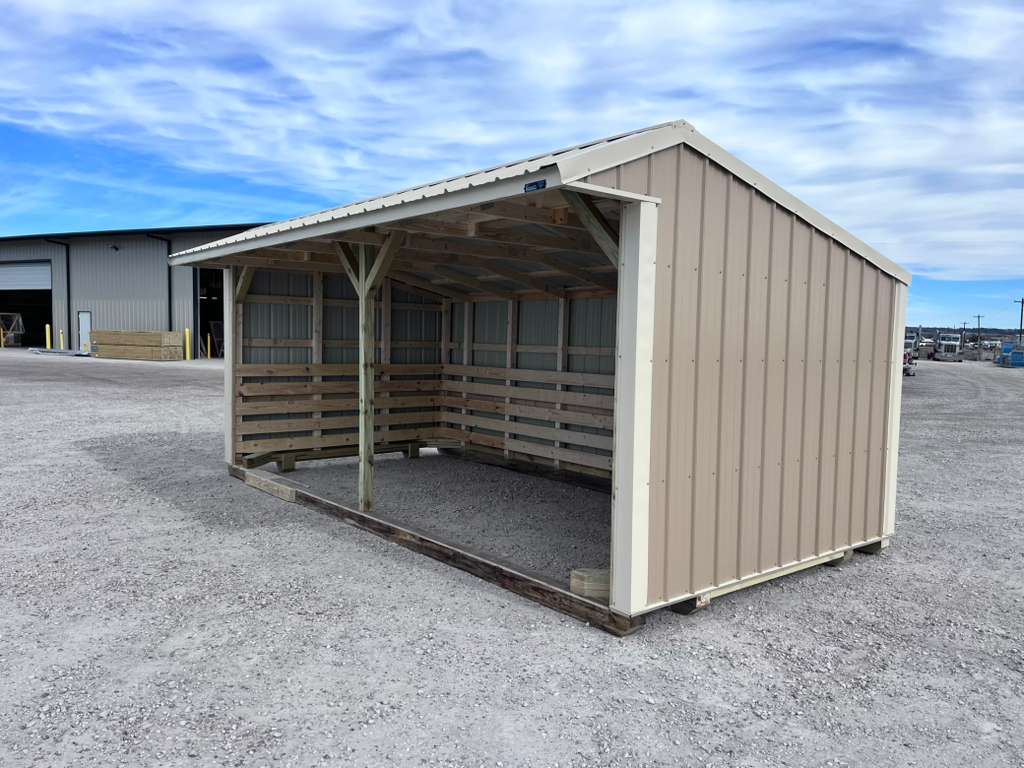 10x20 Metal Run-in Shed #7532