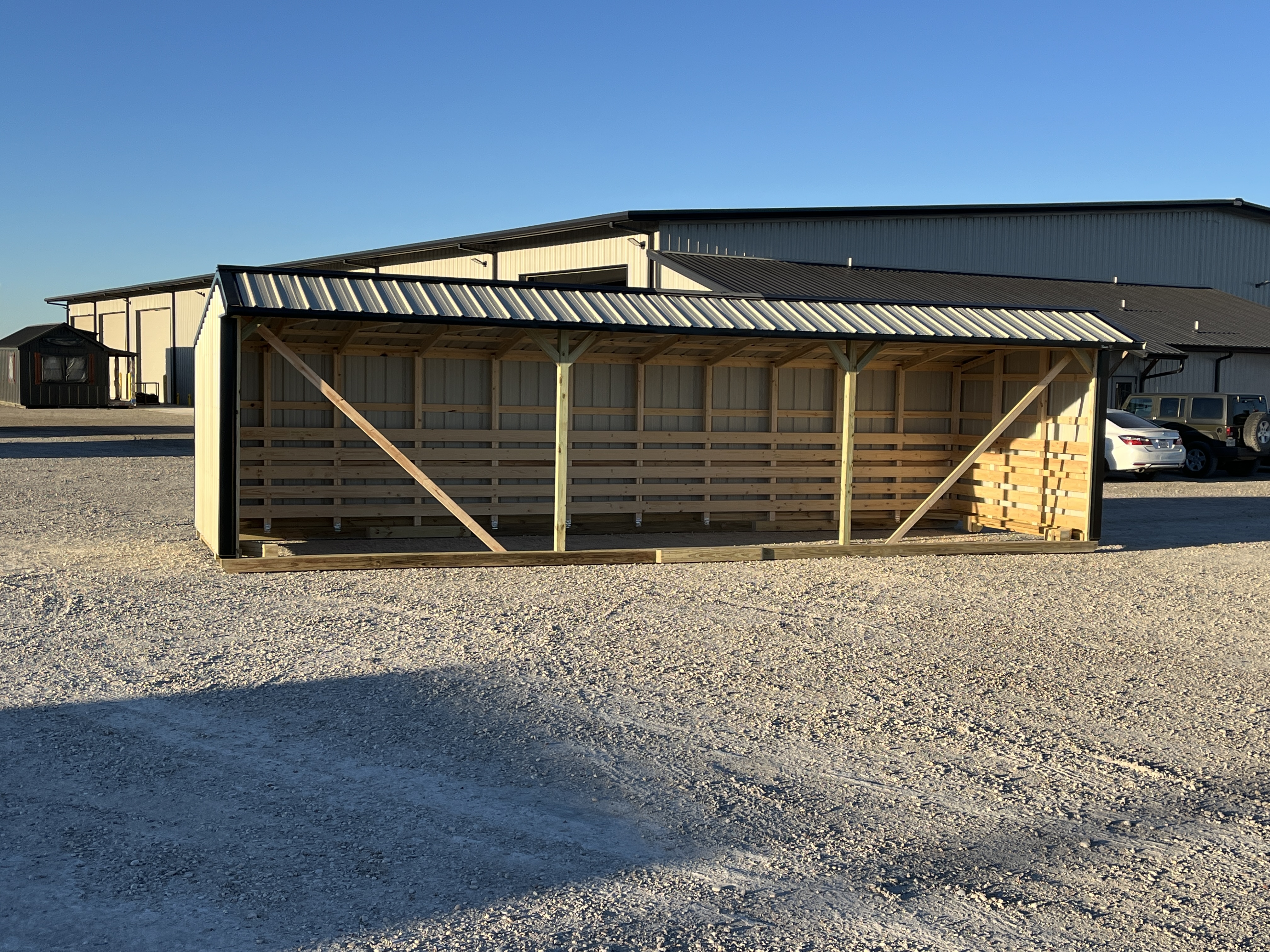 10x32 Metal Run-in Shed #7534