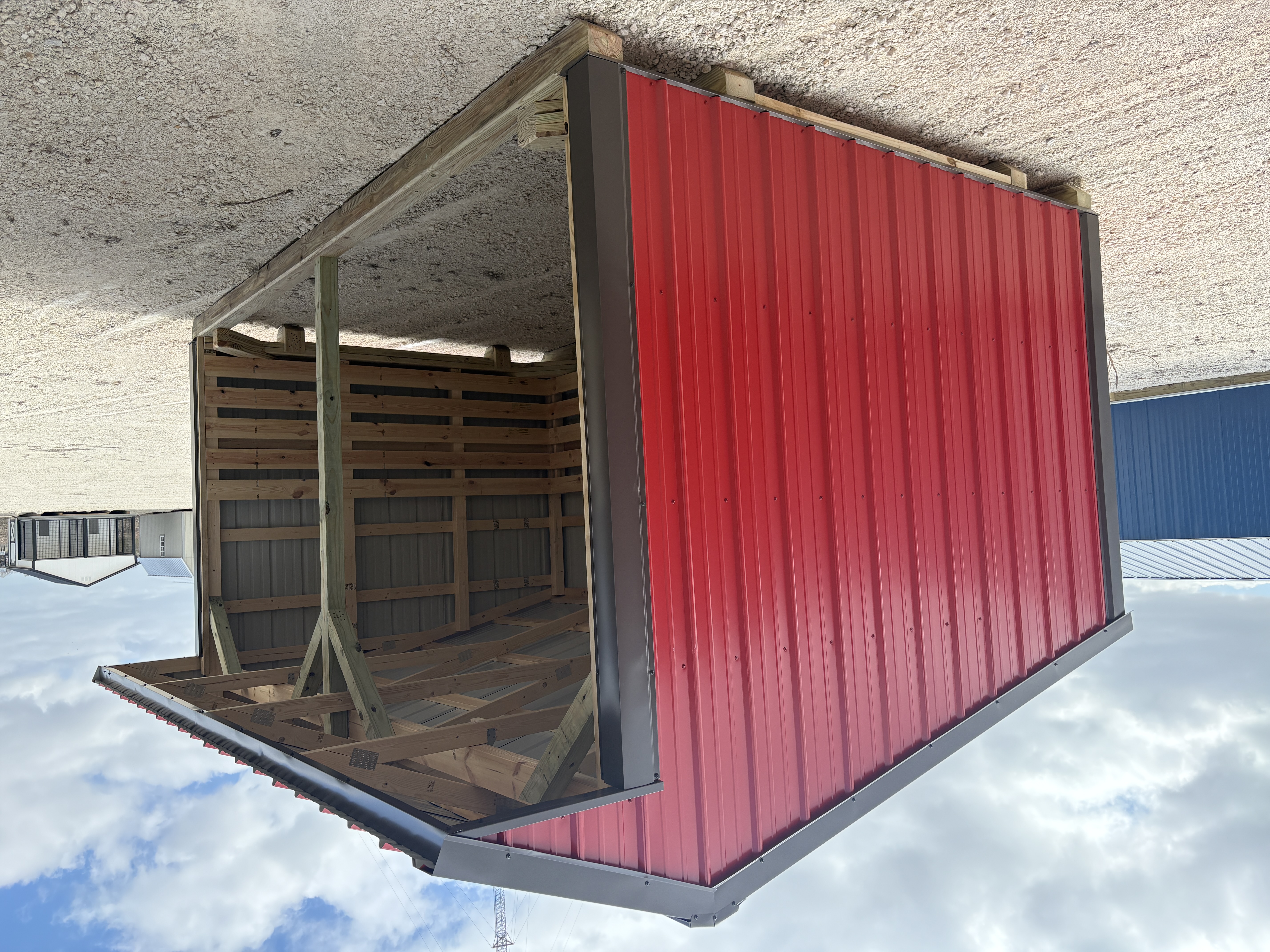 10x16 Metal Run-in Shed #7706