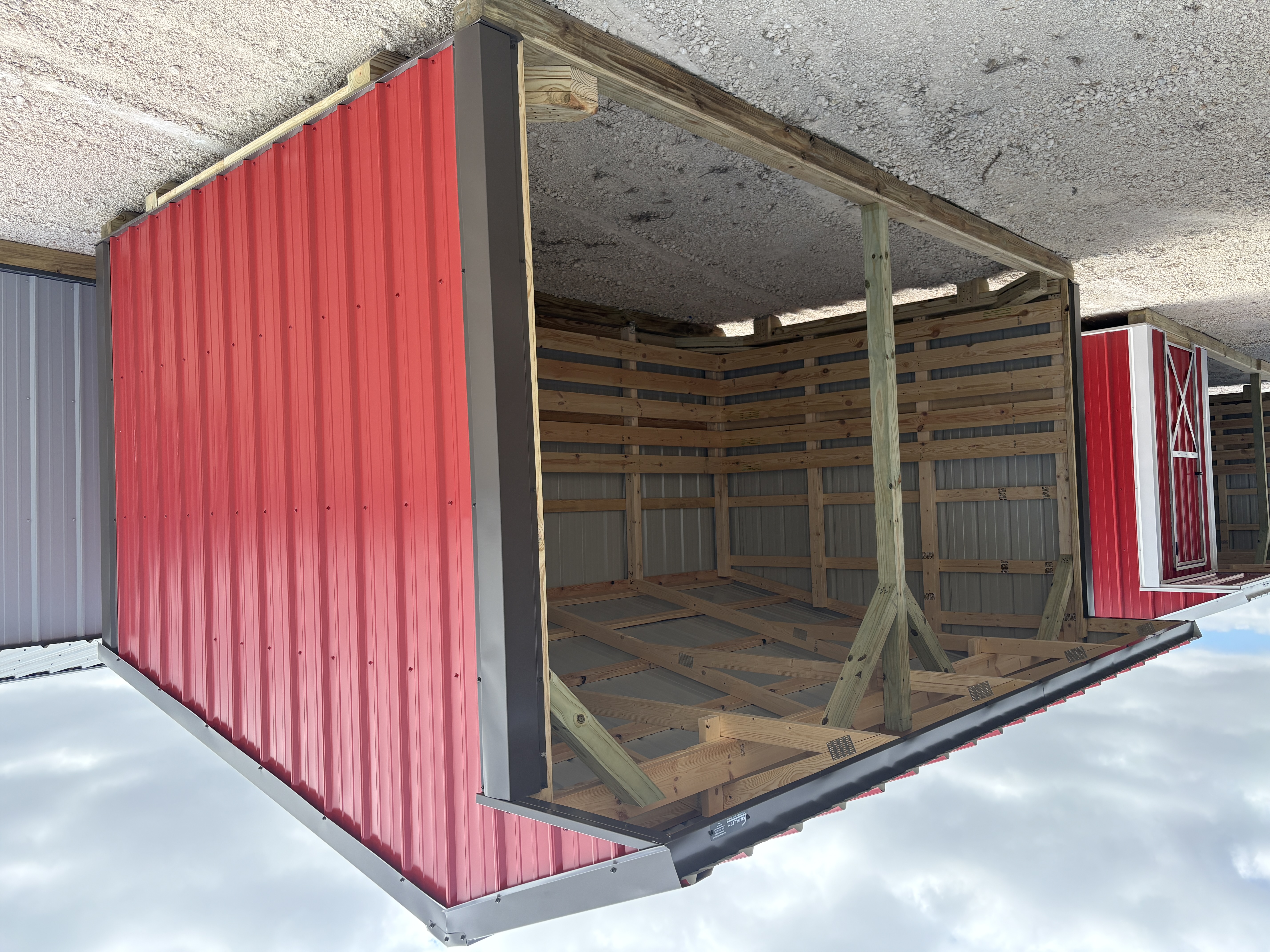 10x16 Metal Run-in Shed #7706