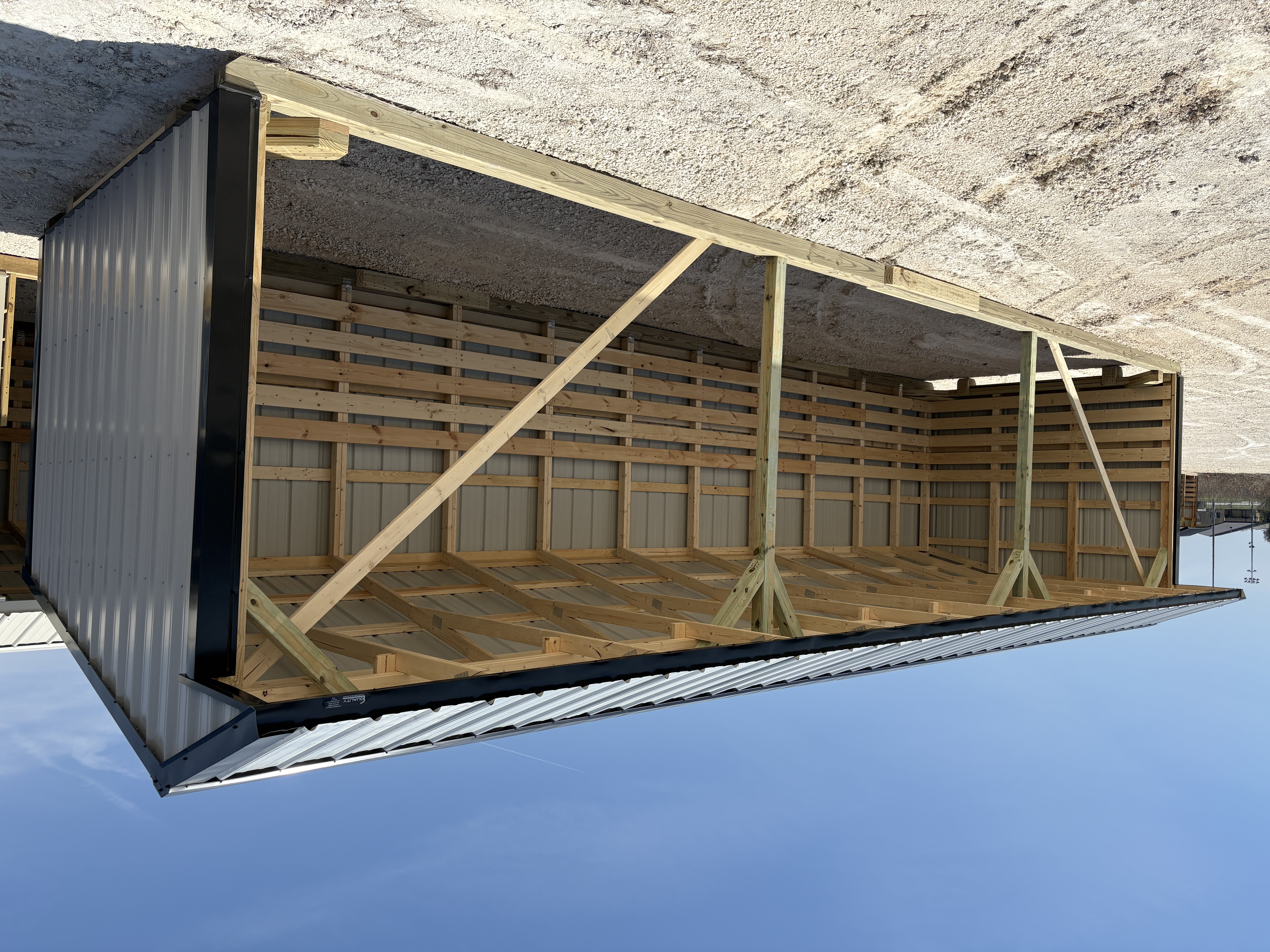 10x32 Metal Run-in Shed #7708