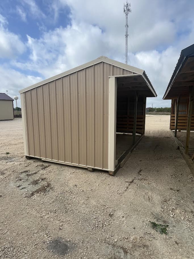 10x20 Metal Run-in Shed #7738