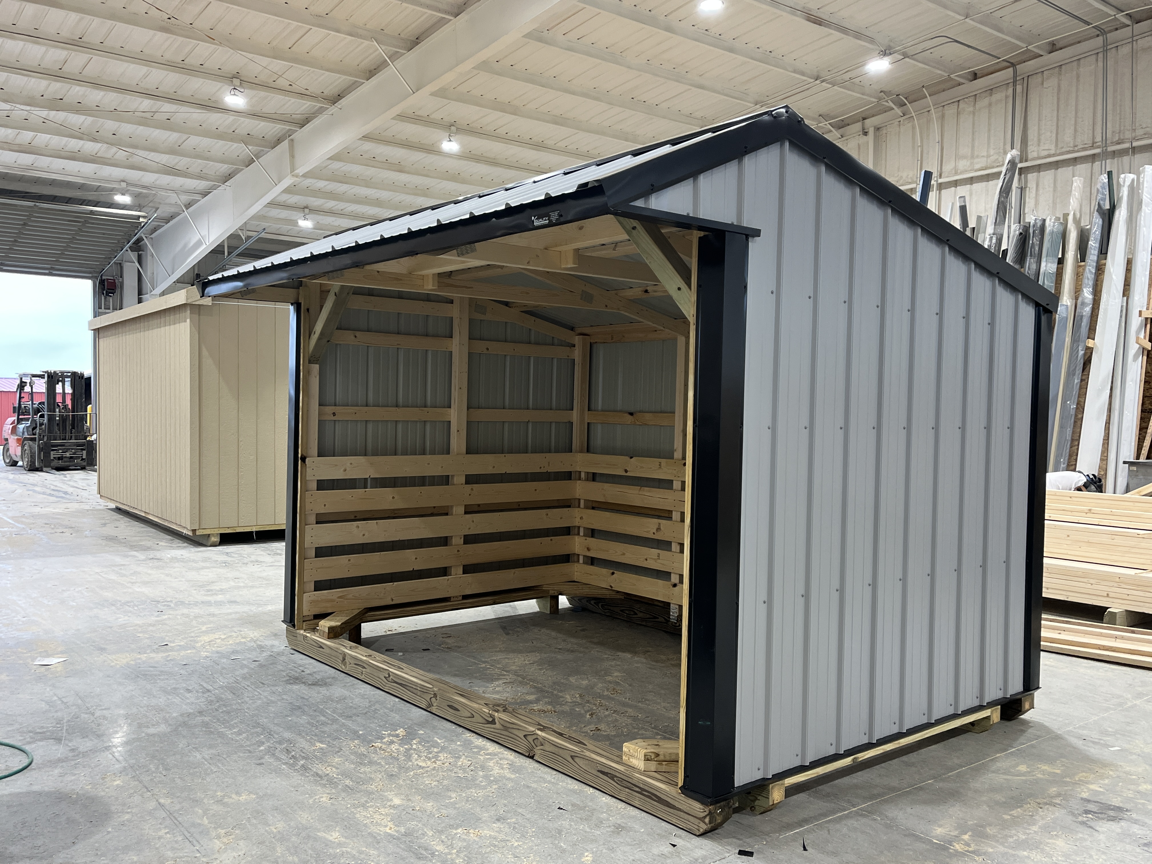 8x12 Metal Run-in Shed #8043