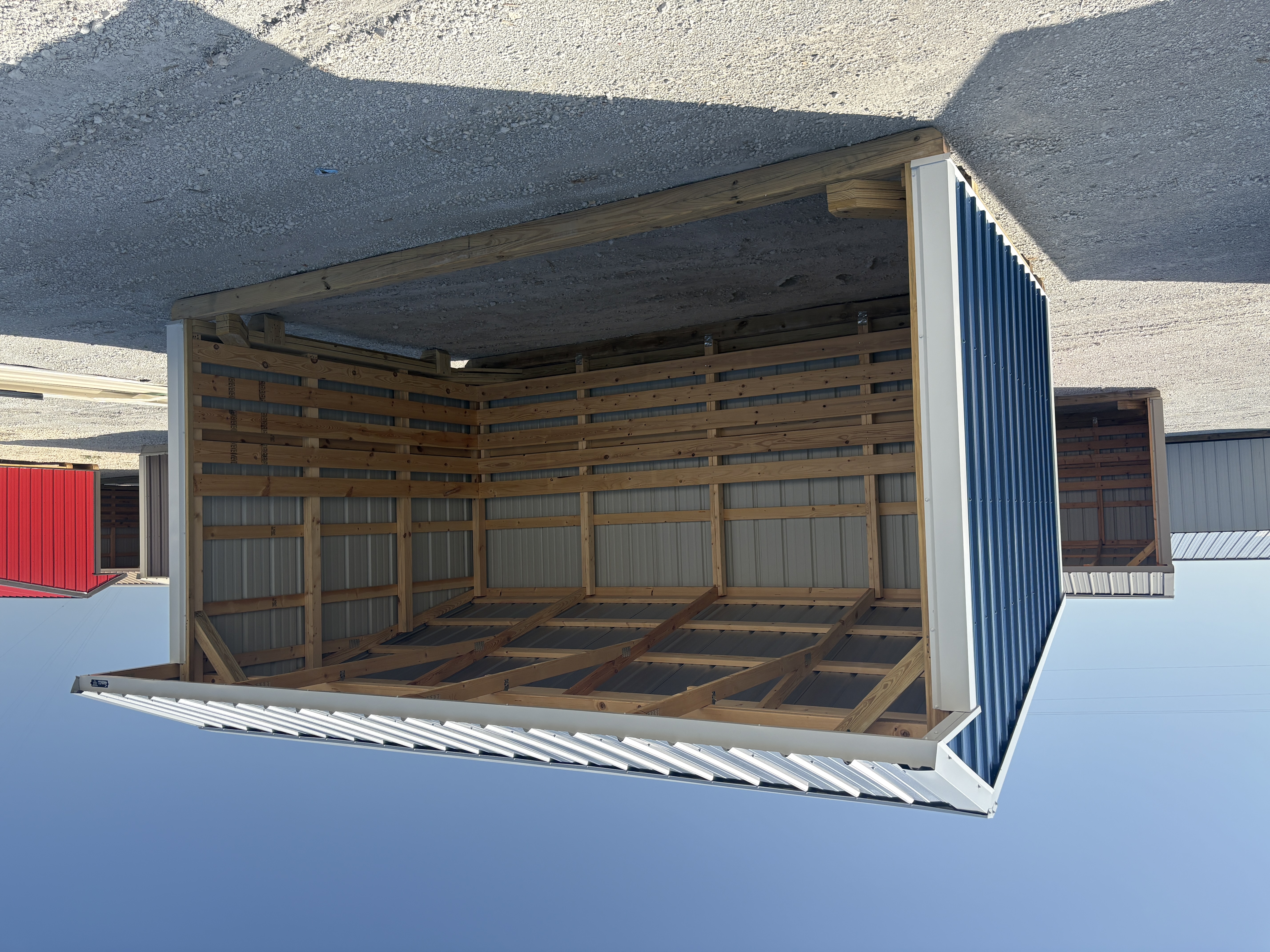 10x16 Metal Run-in Shed #8330