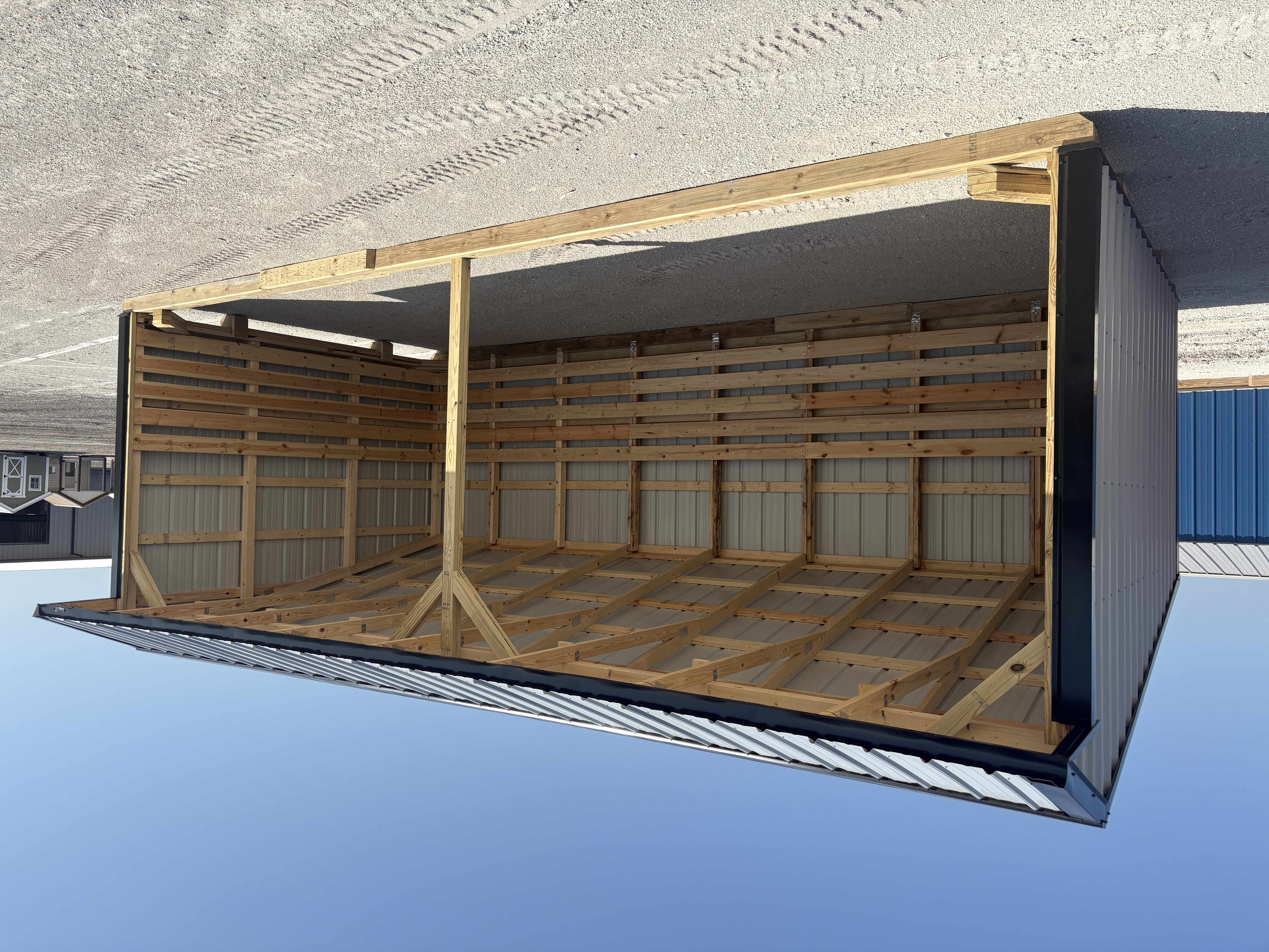 12x24 Metal Run-in Shed #8332