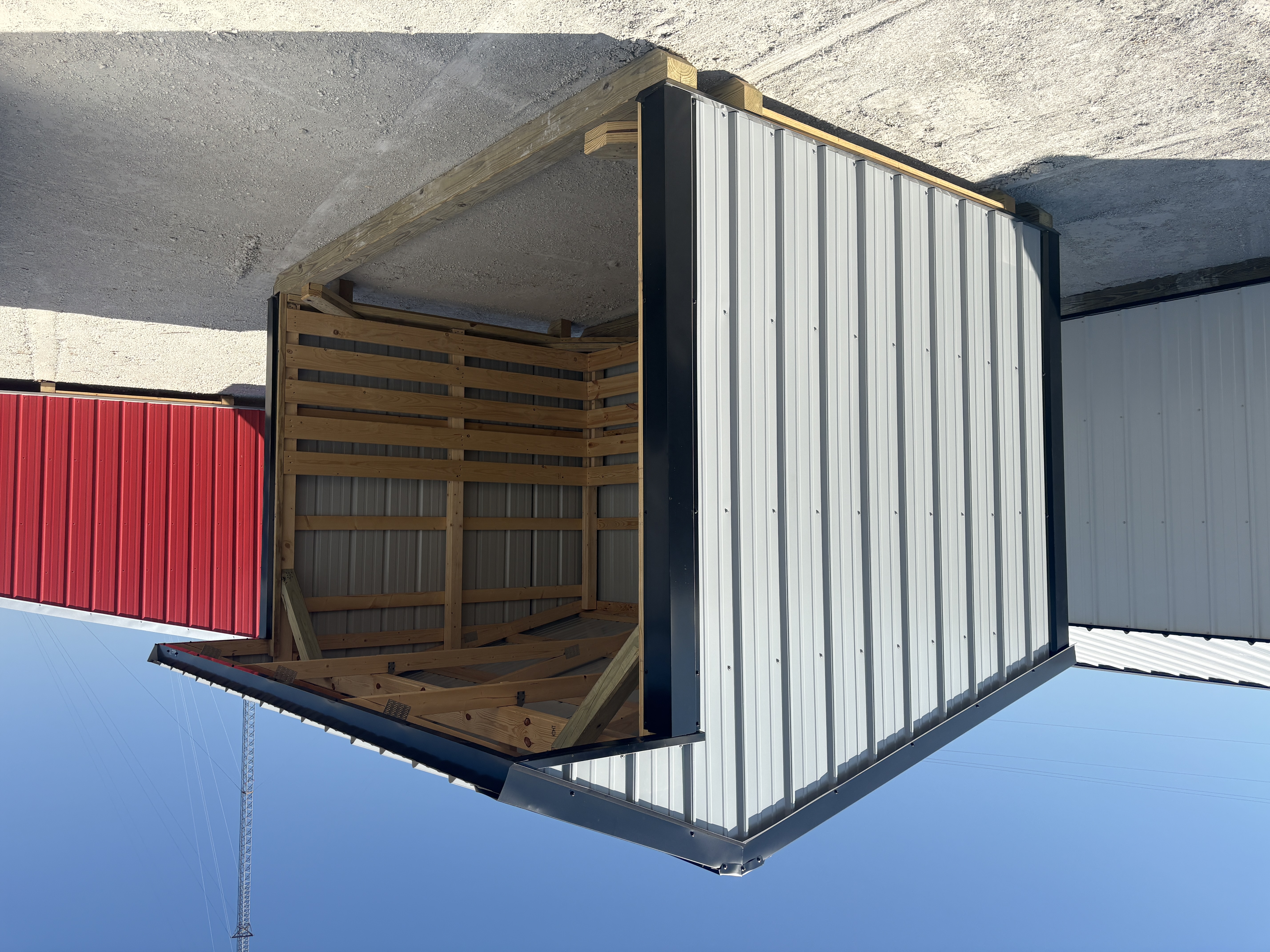 8x12 Metal Run-in Shed #8597