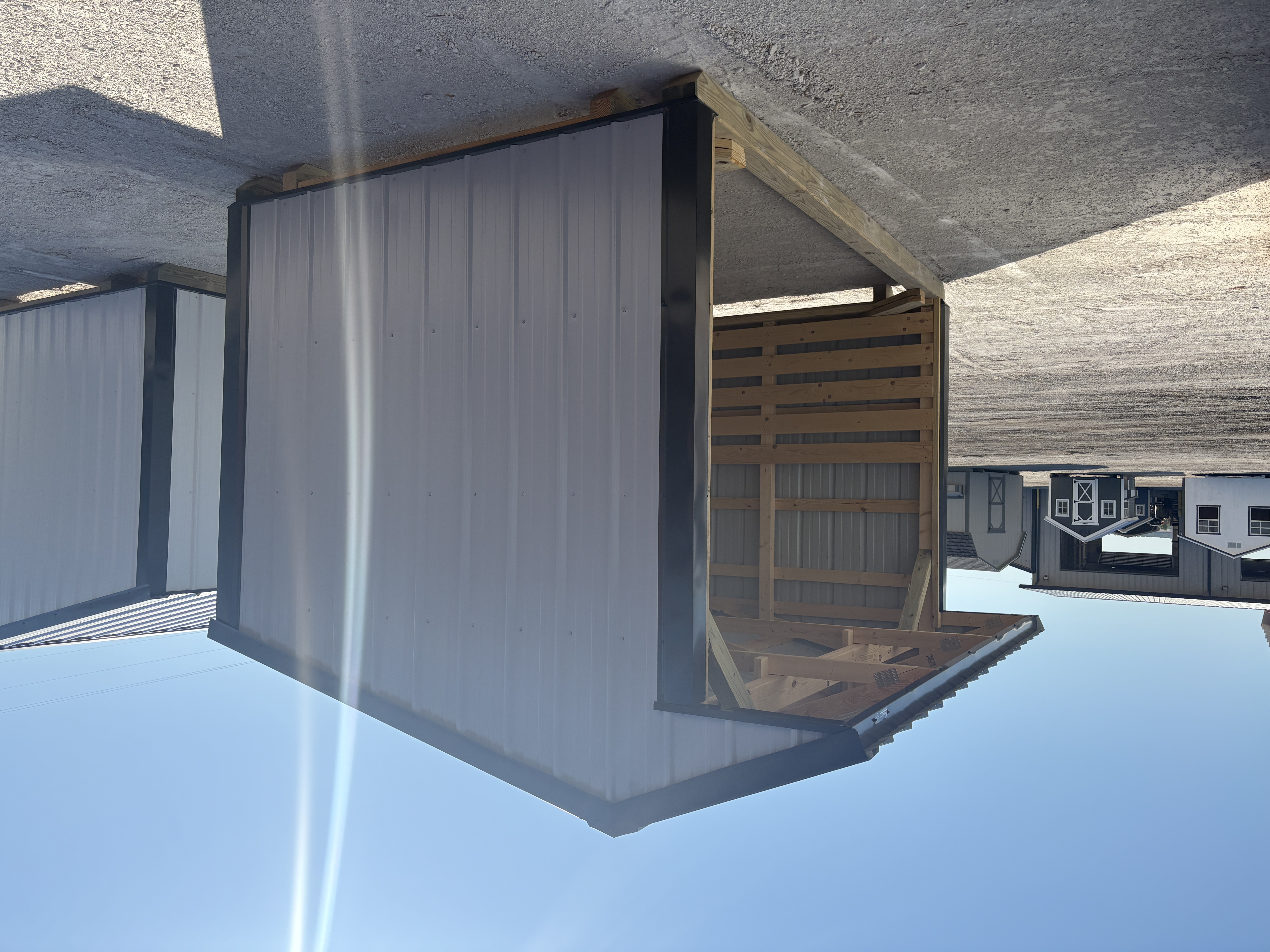 8x12 Metal Run-in Shed #8597