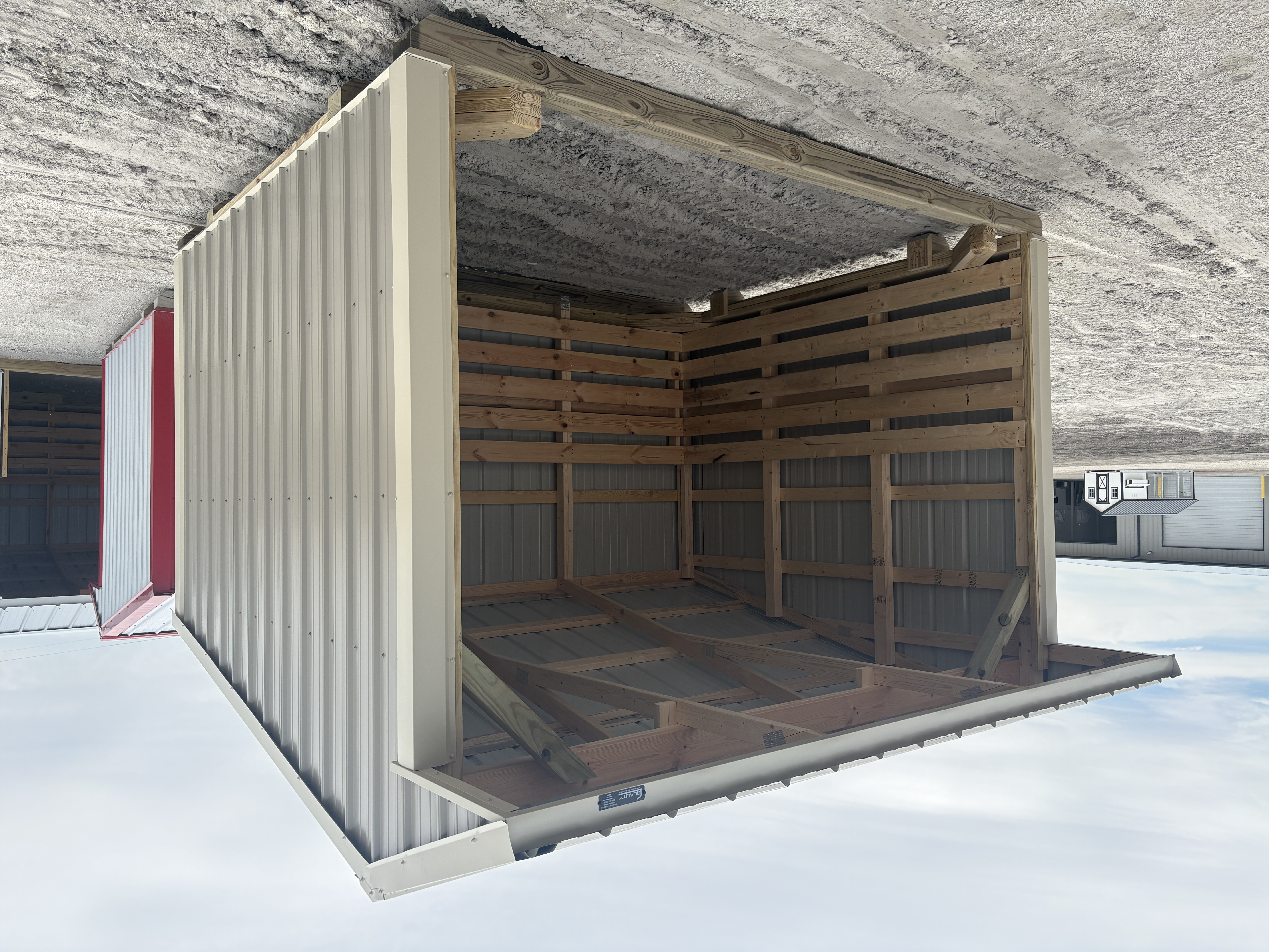10x12 Metal Run-in Shed #8044
