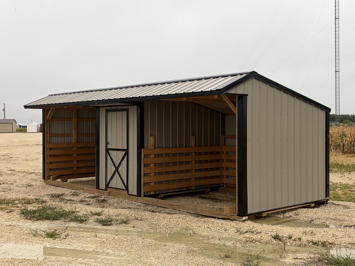 10x26 Run-in Shed w/Tack Room #7827