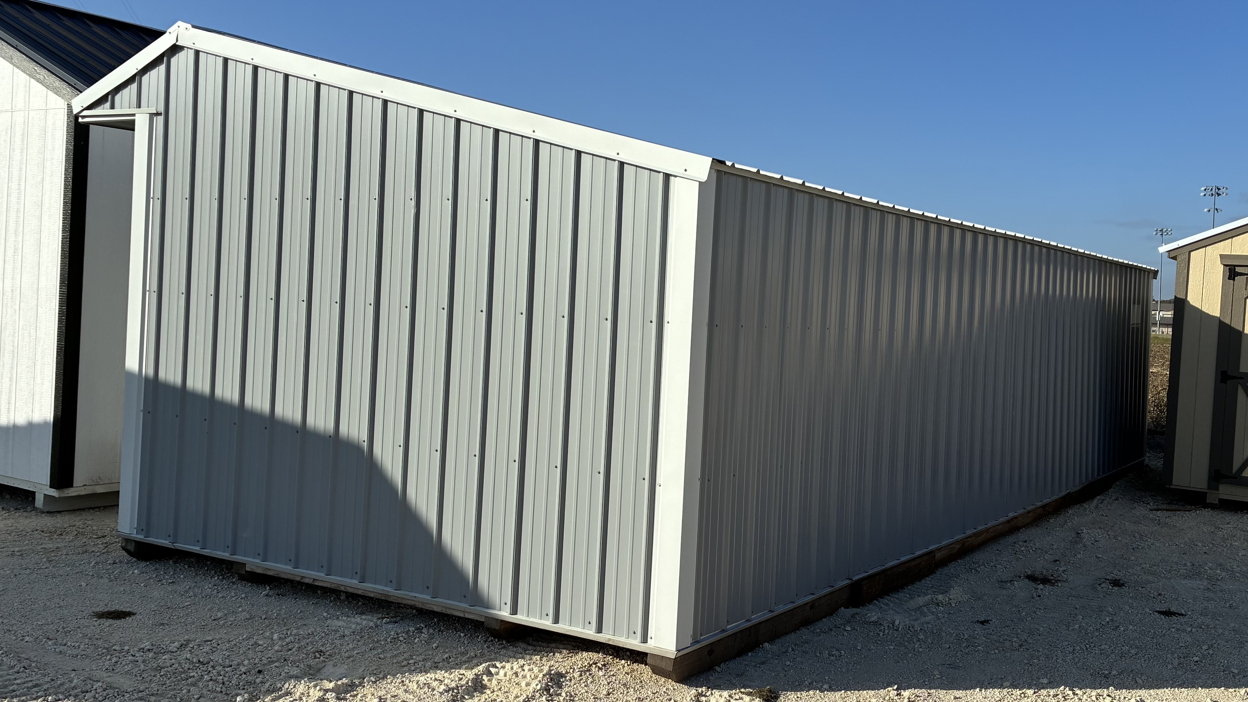 12x28 Metal Run-in Shed w/Tack Room #5182