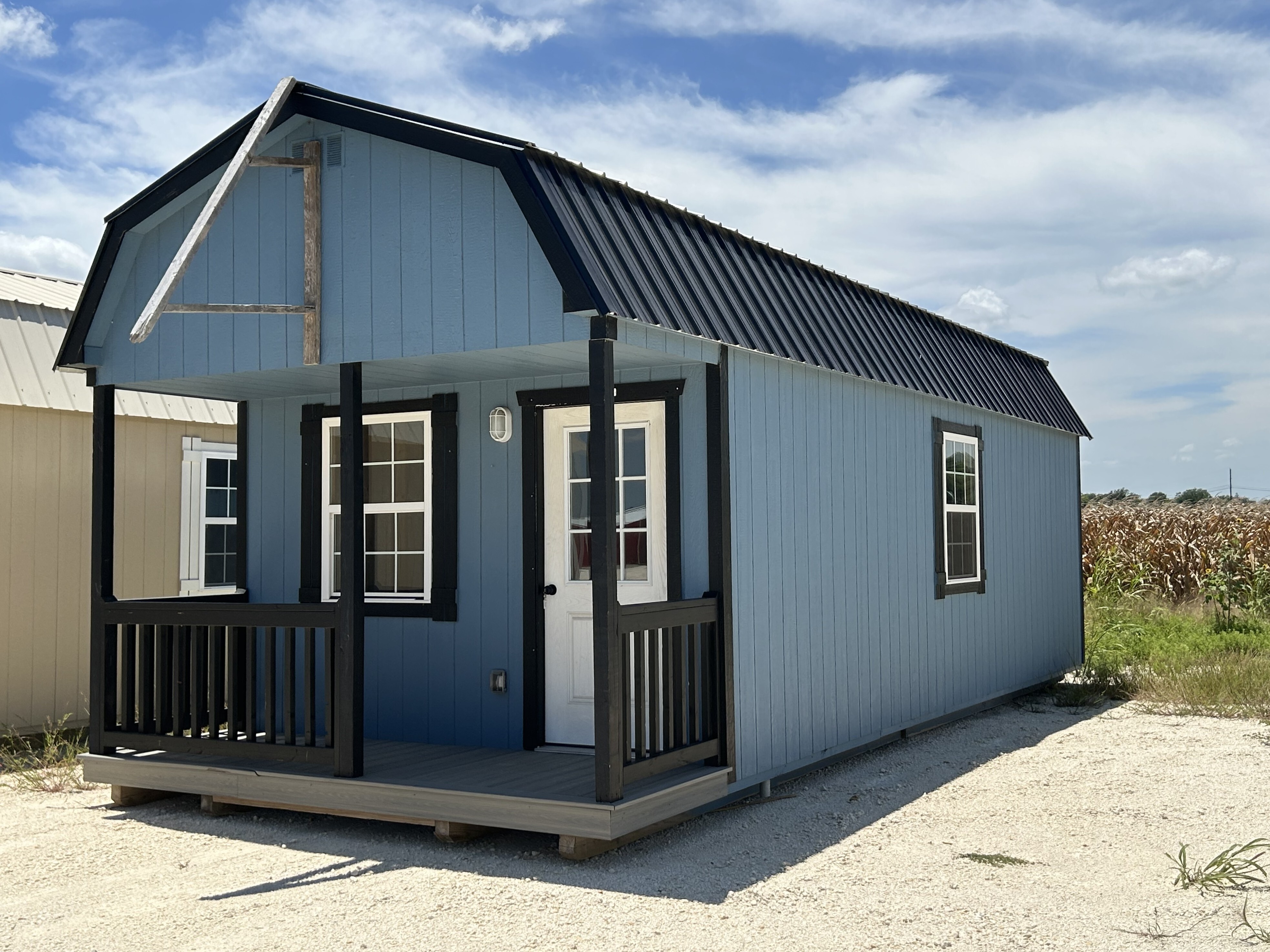 12x32 Lofted Cabin Shell w/Porch #5020