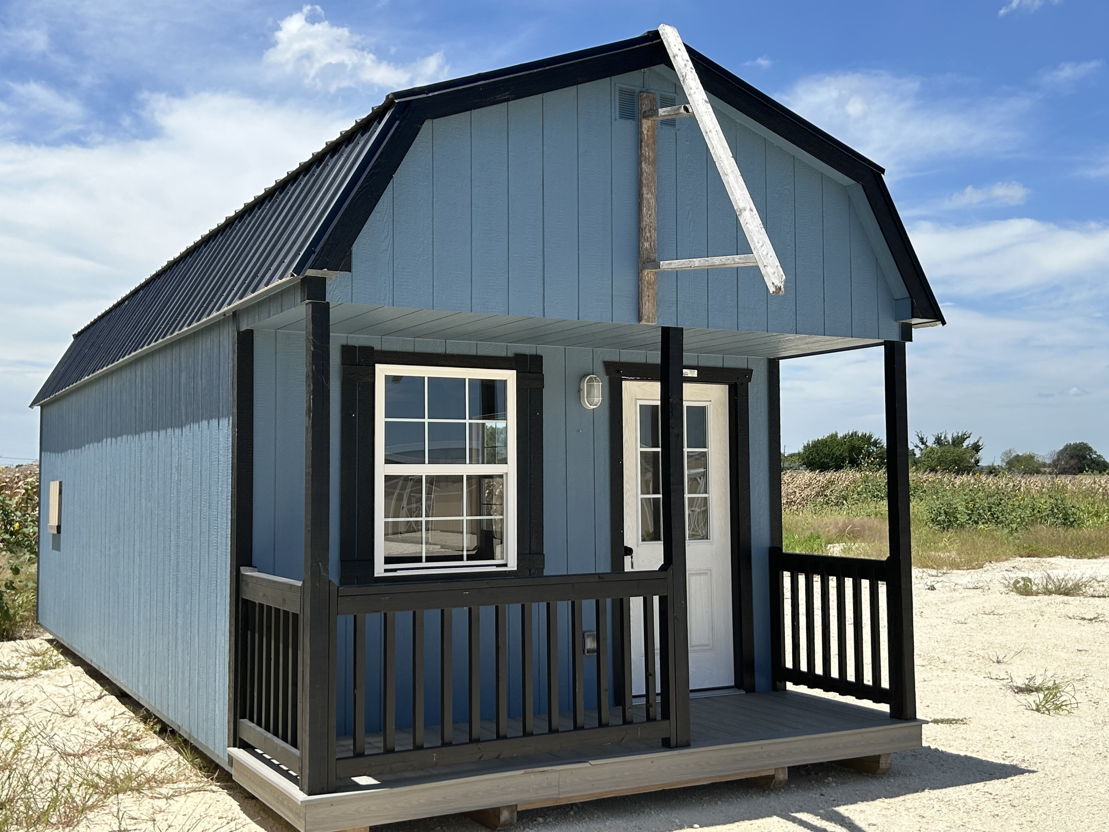 12x32 Lofted Cabin Shell w/Porch #5020