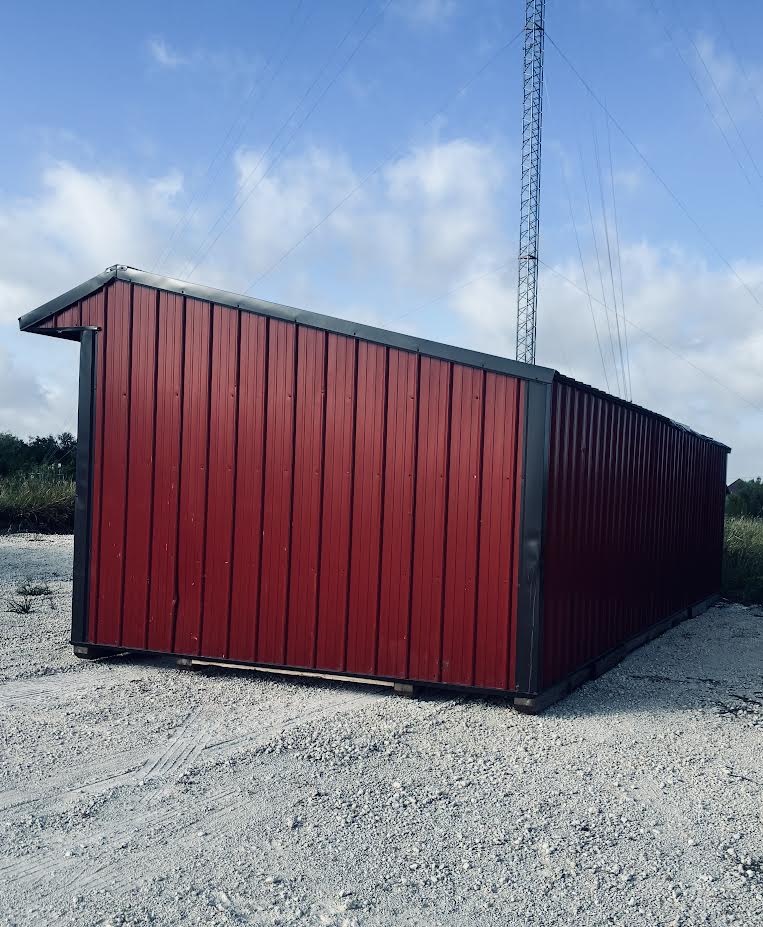 12x30 Metal Run-In Shed w/Tack Room #5074