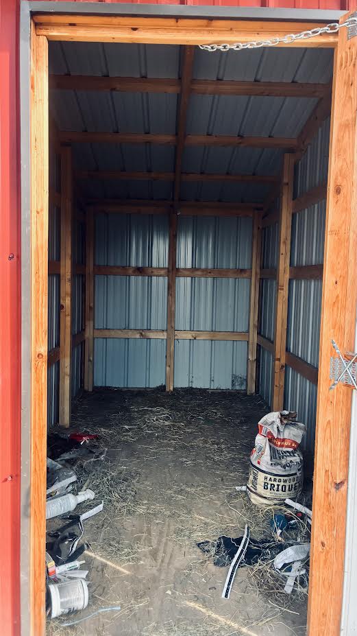 12x30 Metal Run-In Shed w/Tack Room #5074
