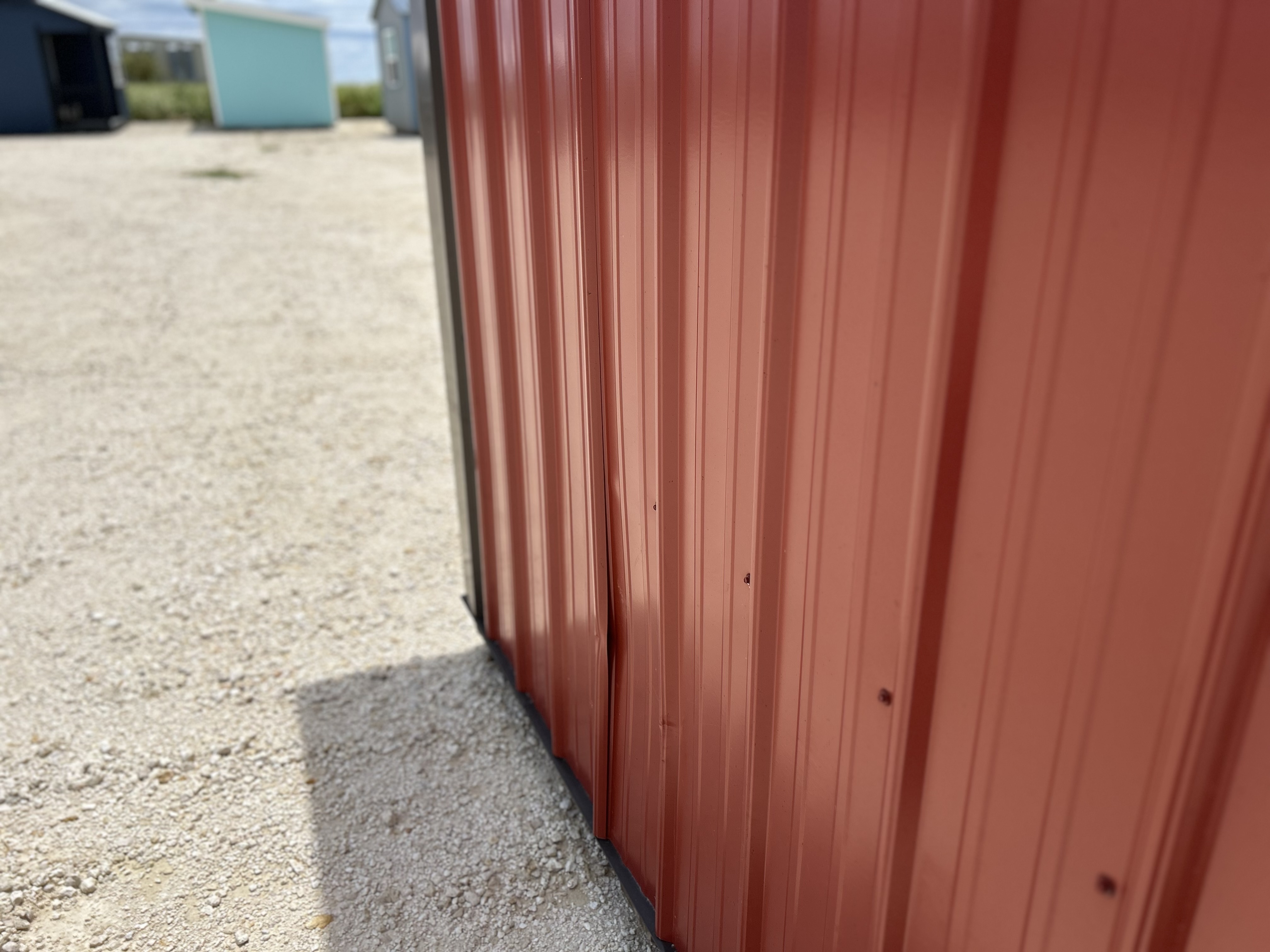 12x30 Metal Run-in Shed w/Middle Tack Room #5074