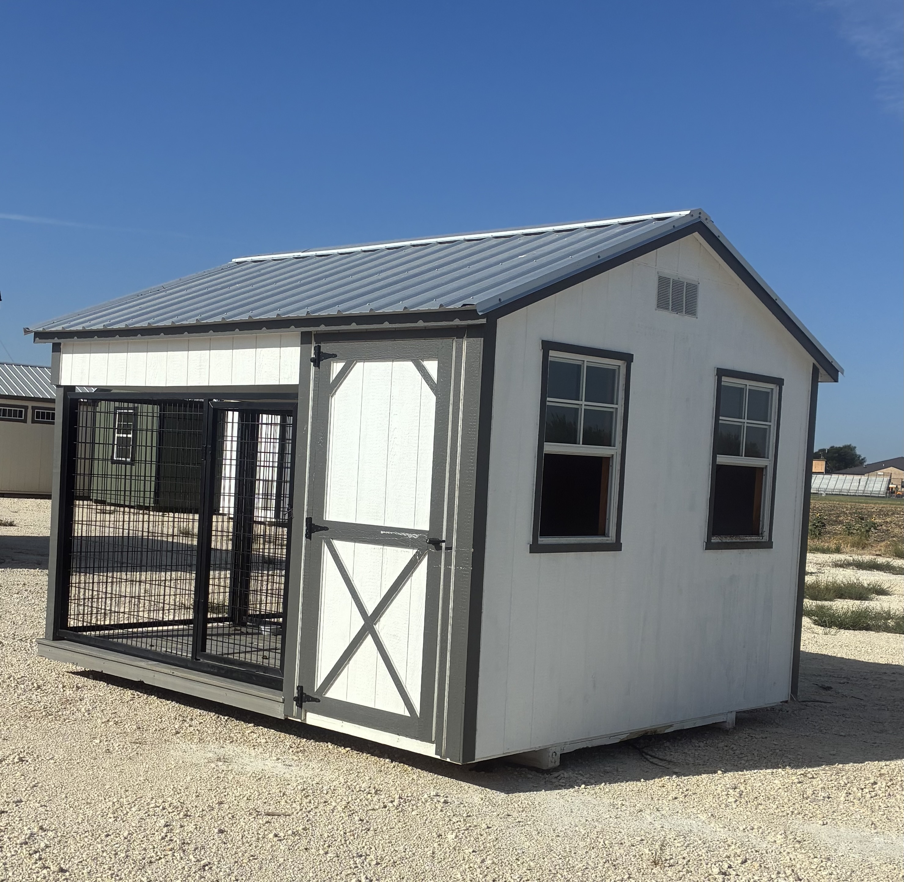 10x12 Double Dog Kennel #7710