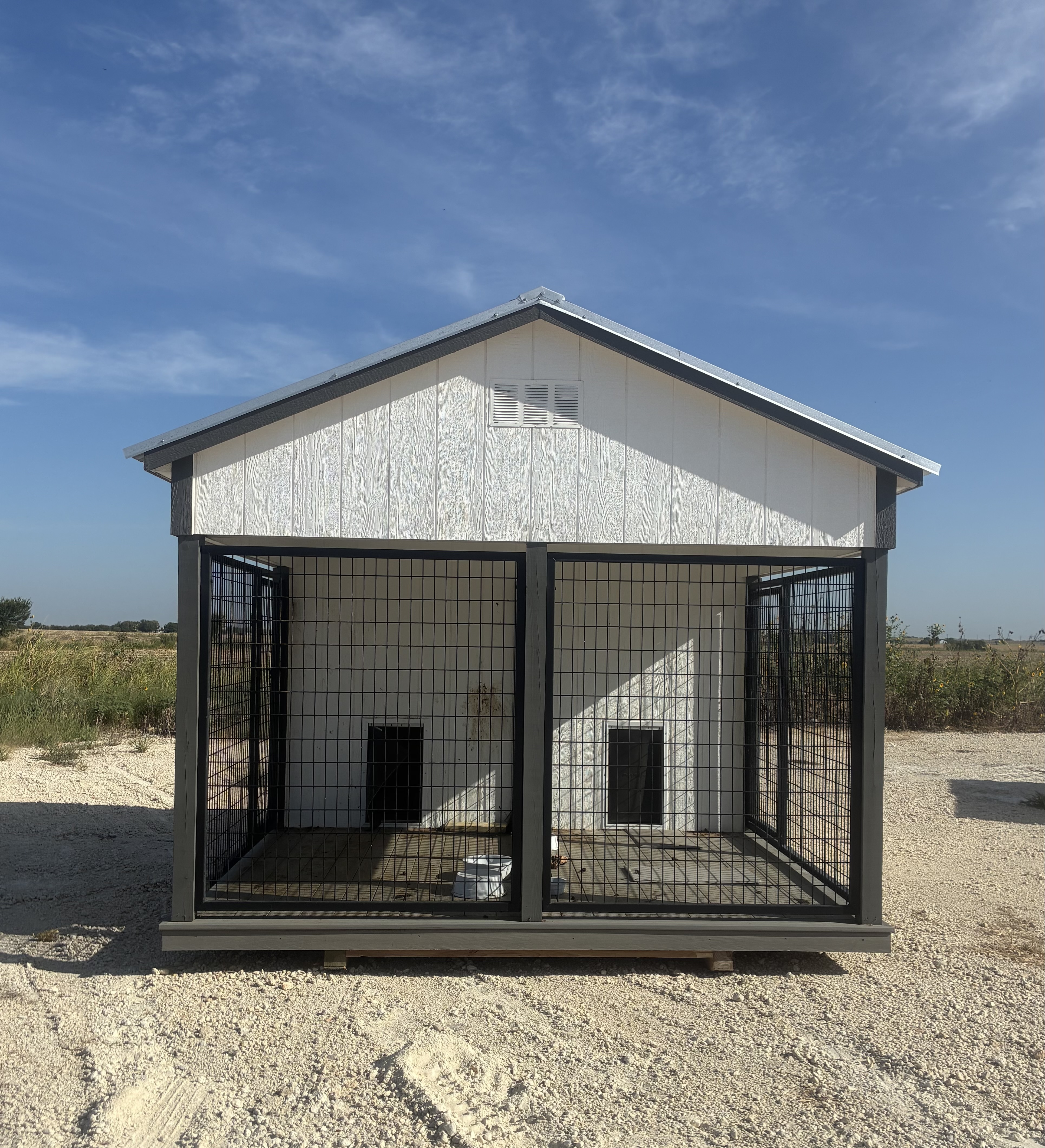 10x12 Double Dog Kennel #7710