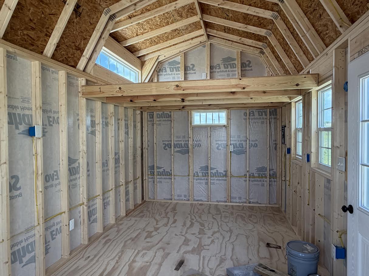 10x20 Lofted Cabin Shell #8140