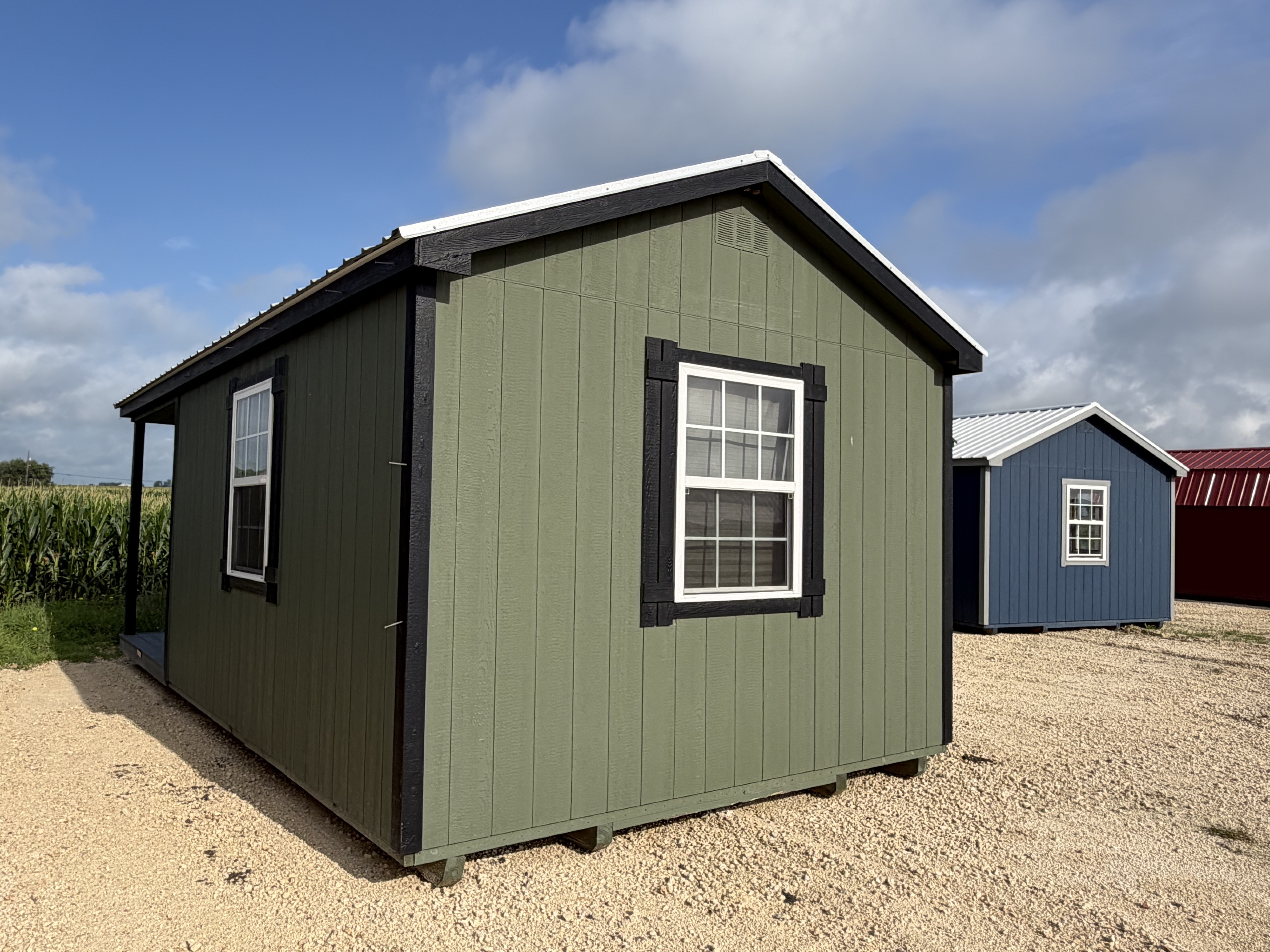 12x24 Gable Cabin w/Porch #4490