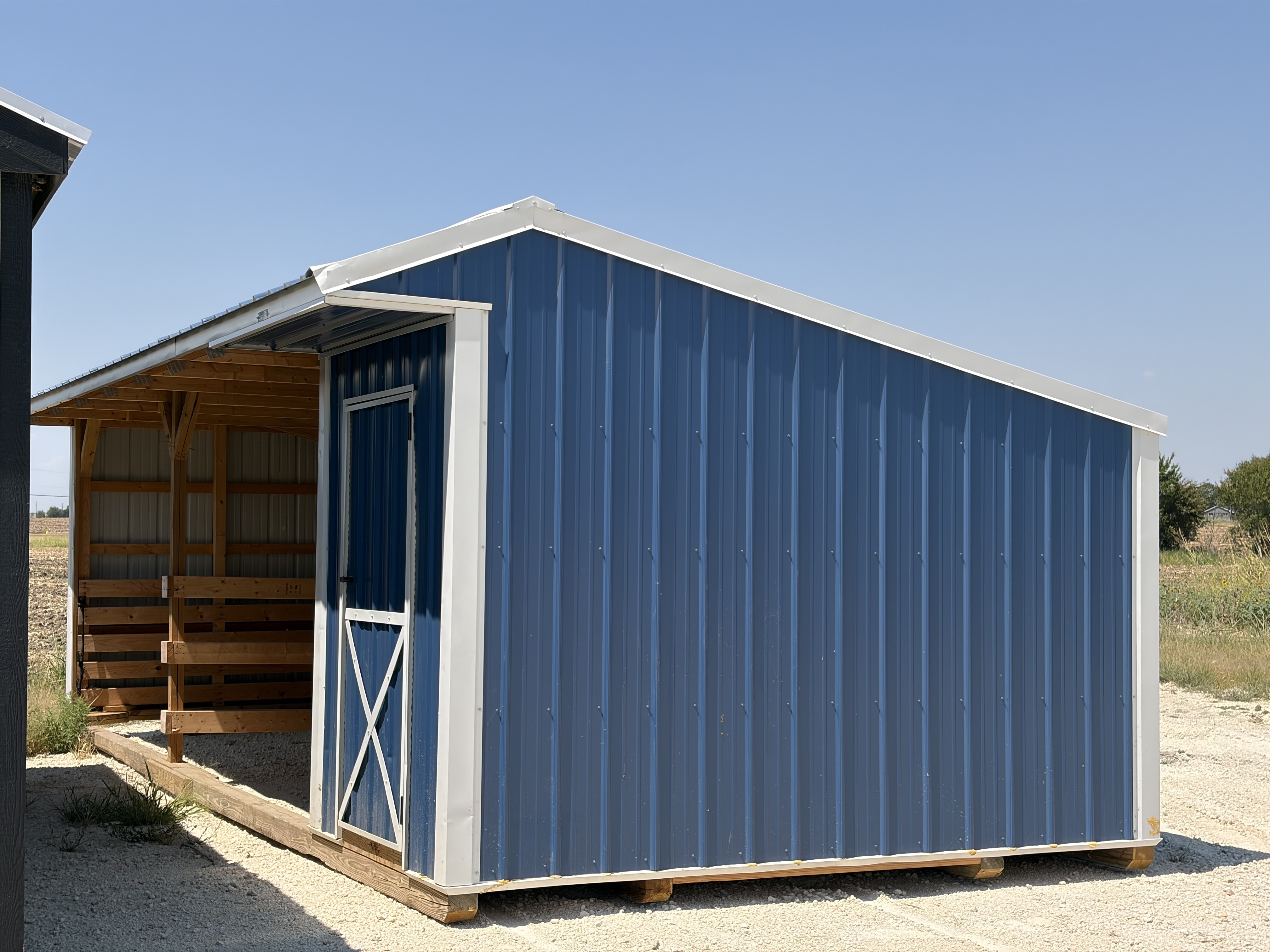 12x28 Metal Run-In Shed w/ Tack #7614