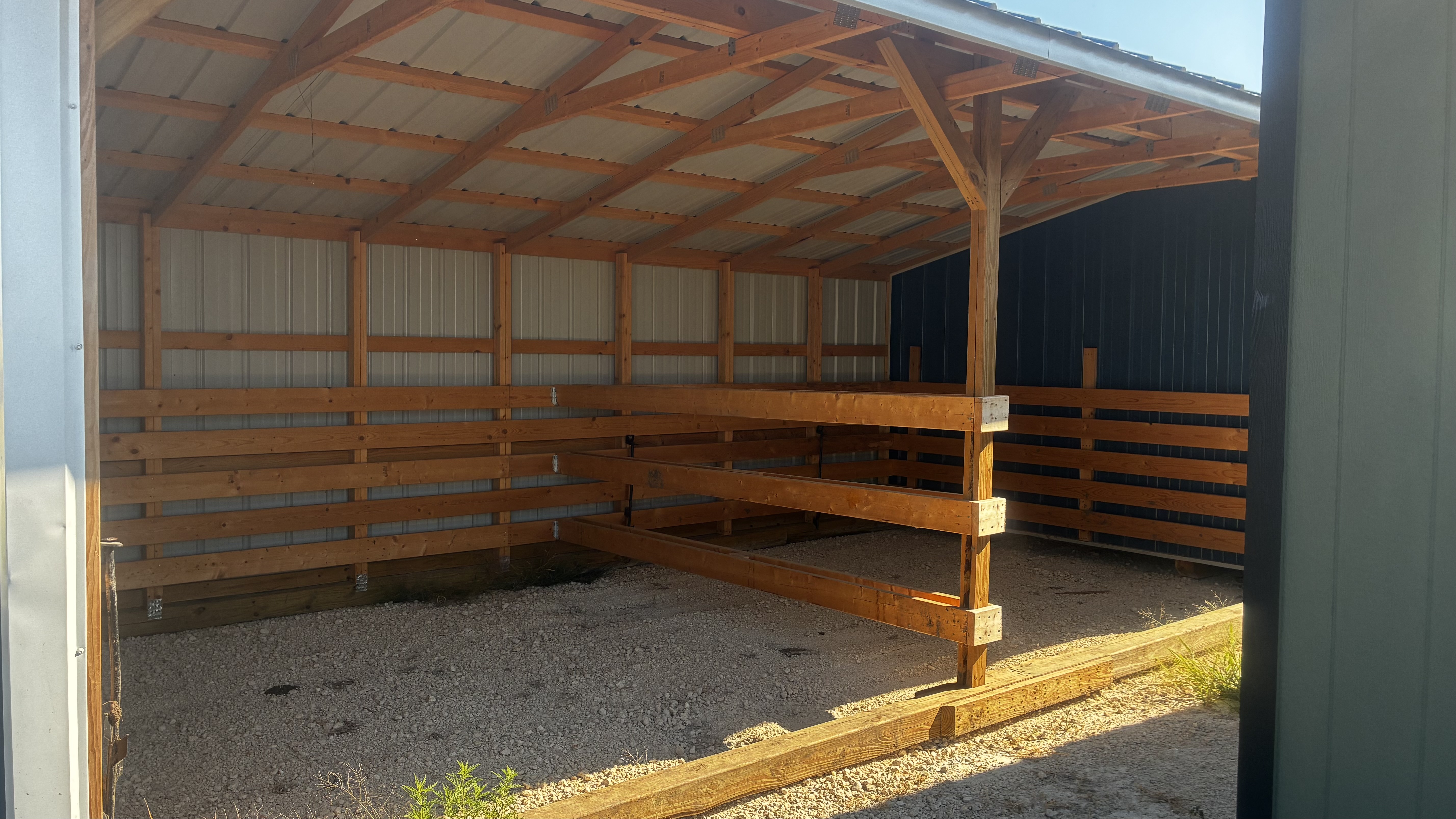 12x28 Metal Run-In Shed w/ Tack #7614